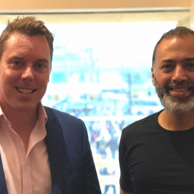 Left to right: Colin Hegarty CEO Hegarty Maths and Dan Sandhu CEO Sparx